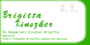 brigitta kinszker business card
